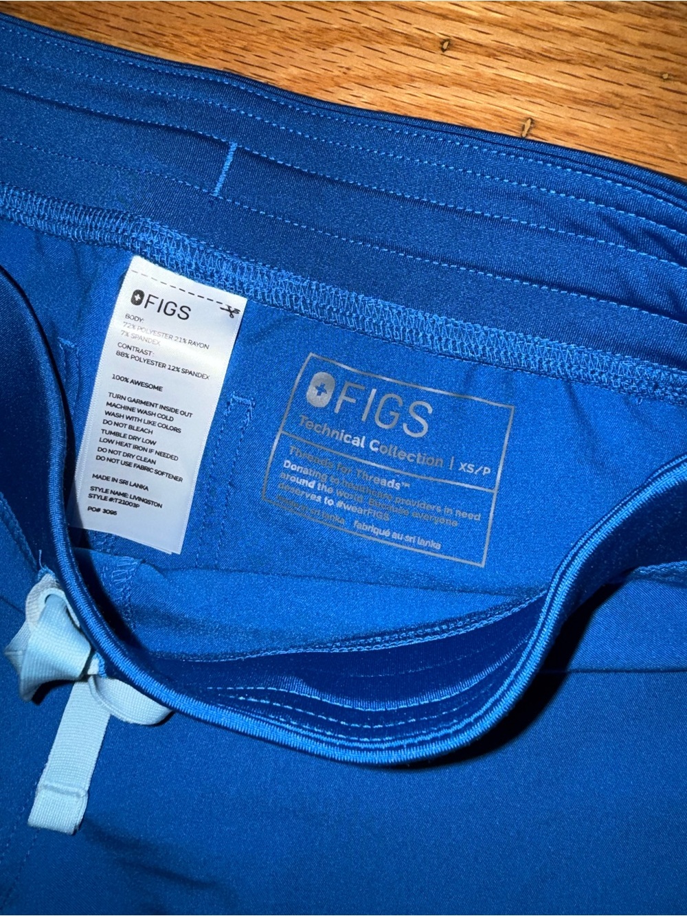 Figs Technical Collection Active scrubs in Livingston style- Blue